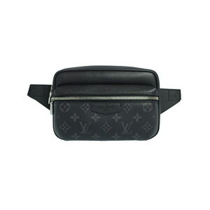 Louis Vuitton Taiga Black Leather Rama Bum Bag Outdoor Body